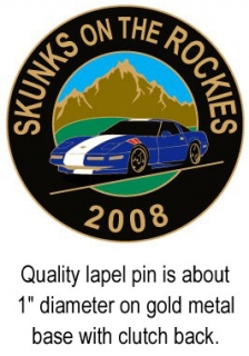 Grand Sport Registry Skunks on the Rockies 2008 Lapel Pin