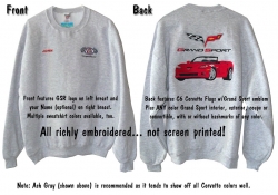 C7/C6 Grand Sport Custom Embroidered Sweatshirts
