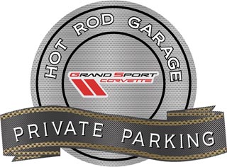 C6 Grand Sport Private Parking - Hot Rod Garage metal sign