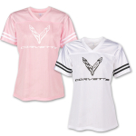 C8 CORVETTE LADIES FOOTBALL JERSEY TEE