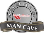 C6 Grand Sport Mancave - Enter At Own Risk metal sign